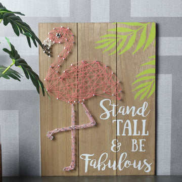 Flamingo String Art Wall Decor