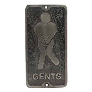 Aluminium Gents Restroom Door Sign