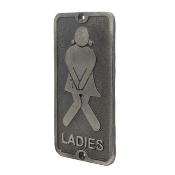 Aluminium Ladies Restroom Door Sign