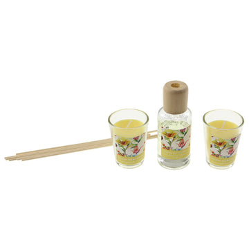Oriental Lily & Chamomile Scented Candle And Reed Diffuser Set