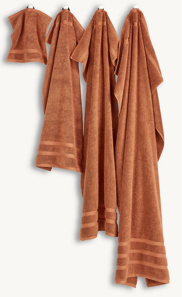 Christy 100% Cotton 675GSM Bath Sheet Towel - Signum Burnt Sienna