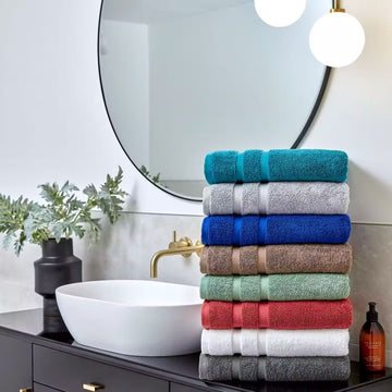 Christy 100% Cotton 675GSM Bath Sheet Towel - Signum Dove Grey