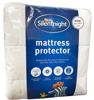 Silentnight Quilted Easy Fit Mattress Protector King Bed