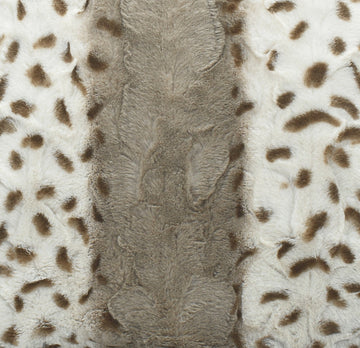 Faux Fur Animal Print Decorative Sofa Scatter Cushion Cover - Brown
