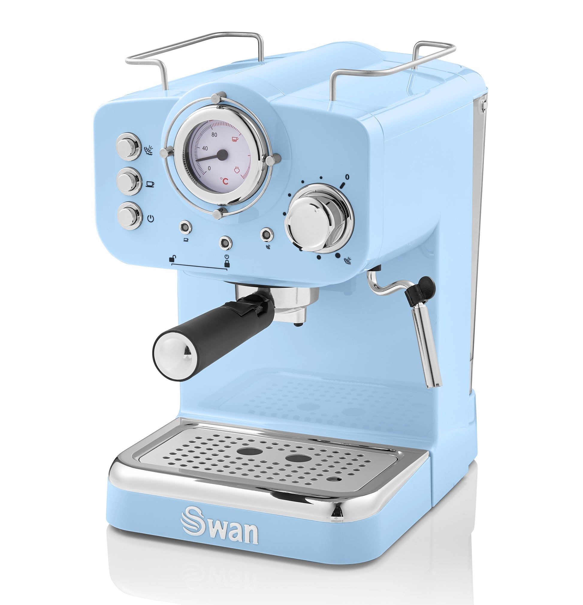 1100W Swan Retro Pump Espresso Coffee Machine