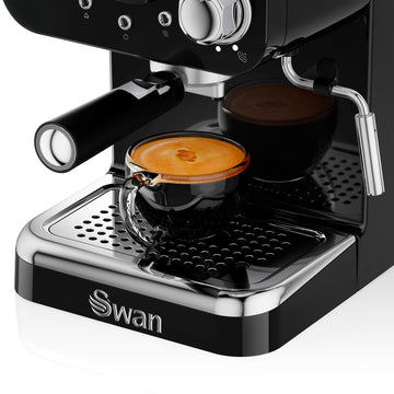 1100W Swan Retro Pump Espresso Coffee Machine