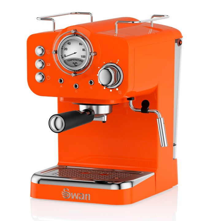 1100W Swan Retro Pump Espresso Coffee Machine