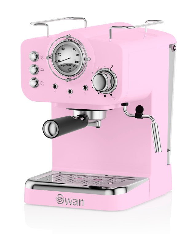 1100W Swan Retro Pump Espresso Coffee Machine