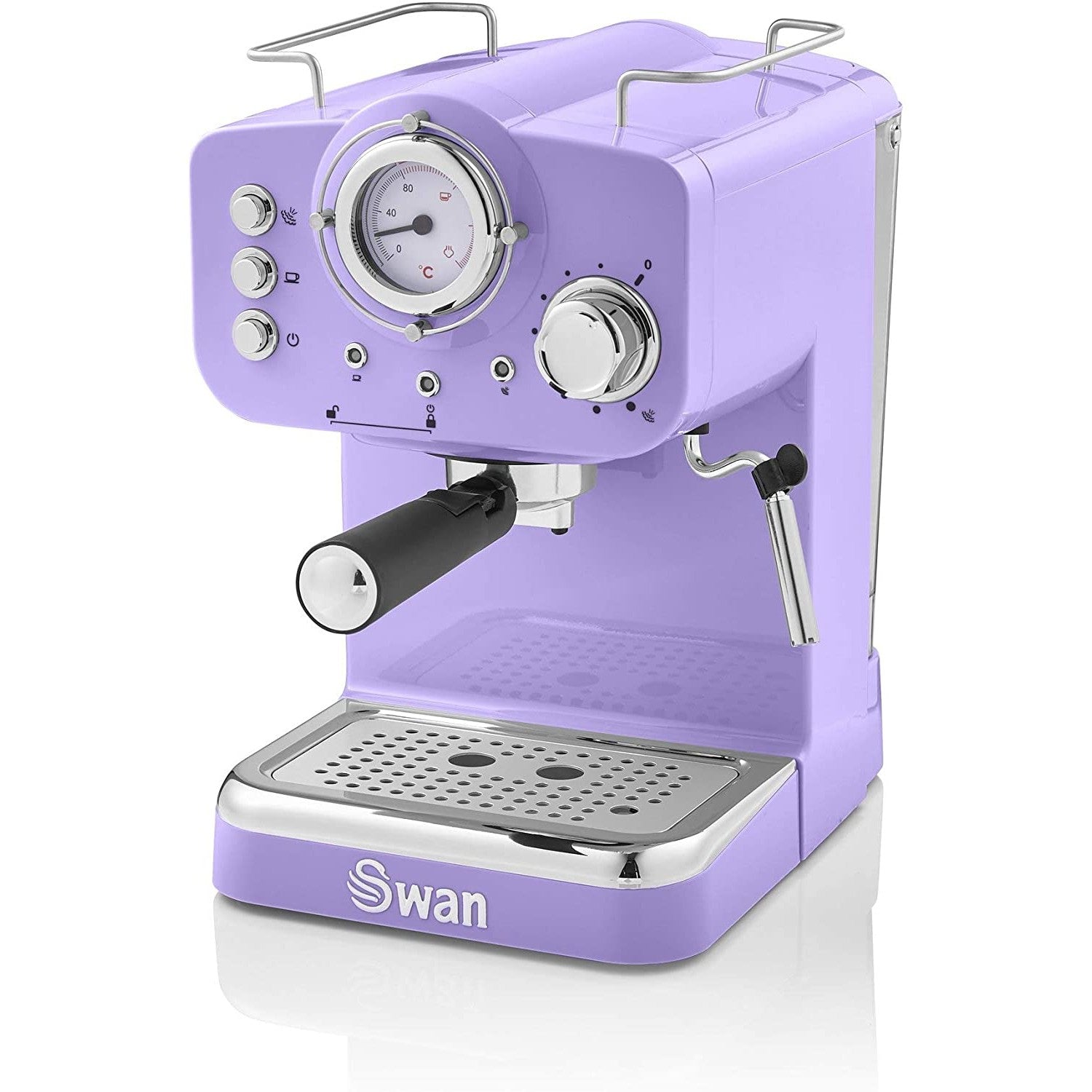 1100W Swan Retro Pump Espresso Coffee Machine
