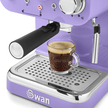 1100W Swan Retro Pump Espresso Coffee Machine