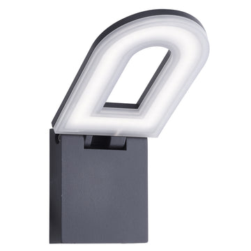 Grey LED Outdoor Wall Light - IP44