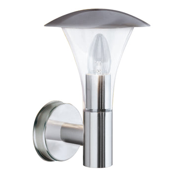 Contemporary Stainless Steel Outdoor Wall Light