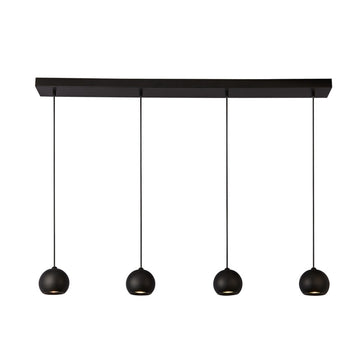Eindhoven 4 Light Bar Ceiling Pendant Black Metal