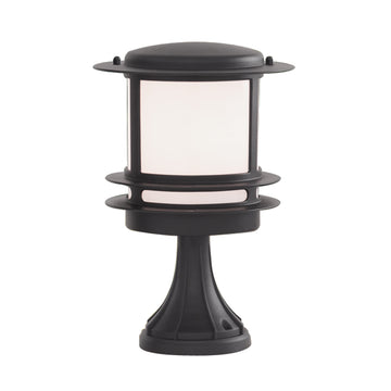 Stroud Black Aluminium Bollard Light