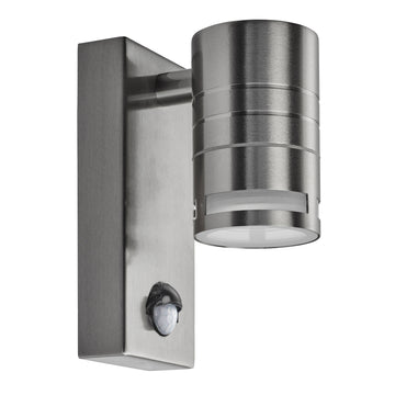 Metro LED Stainless Steel Outdoor Wall Light with PIR