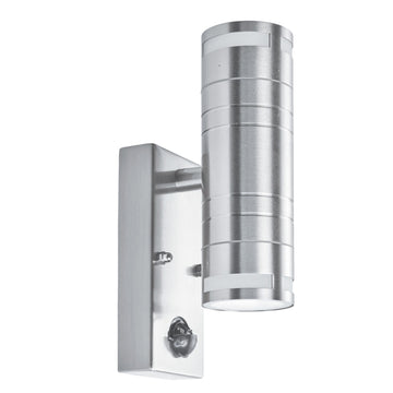 Metro 2 Light Stainless Steel LED Outdoor Motion Sensor Wall Light