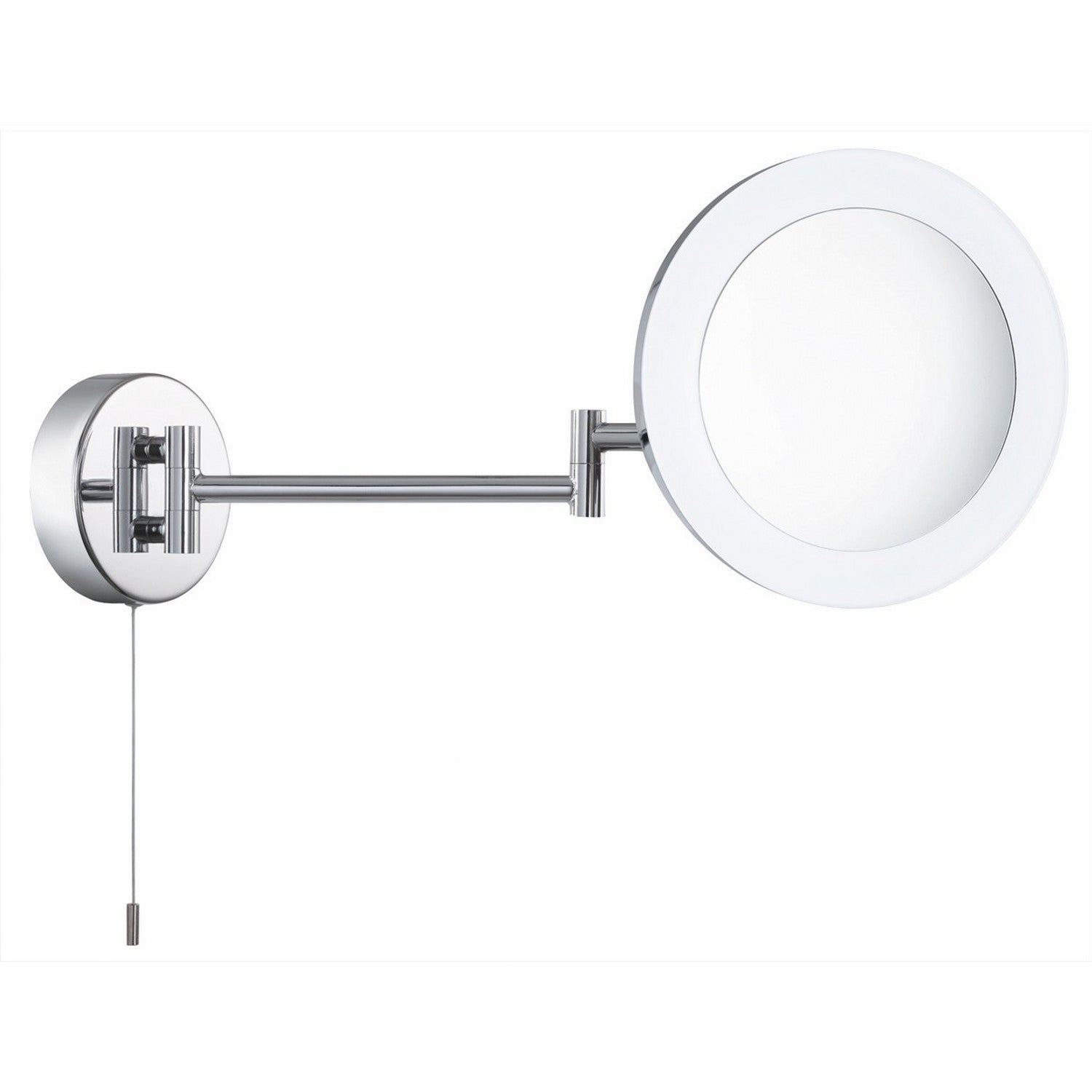 IP44 Chrome LED Light Illuminated Adjustable Bathroom Mirror
