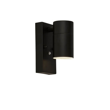 Black Outdoor Wall Light With Dusk Till Dawn Sensor