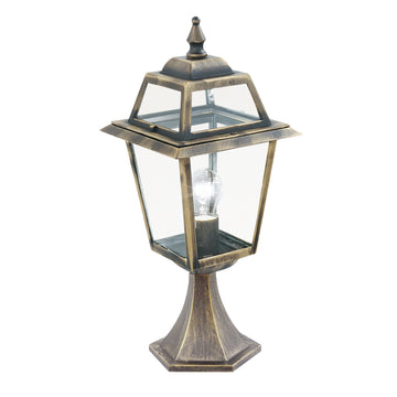 New Orleans Aluminium Black Gold Outdoor Post Lamp