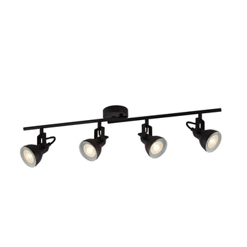 Black Focus 4 Lights Split Bar Adjustable Heads Spotlight