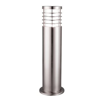 45cm Stainless Steel Satin Silver Outdoor Bollard Light