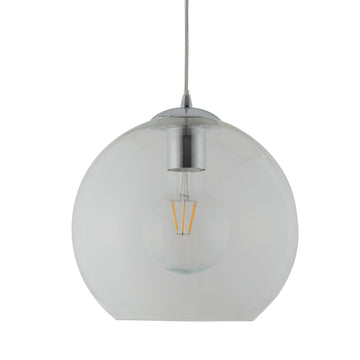 Balls 25cm Glass Shade Chrome Pendant