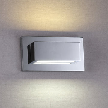 5w LED Chrome & Glass  Up/Downlight Wall Light