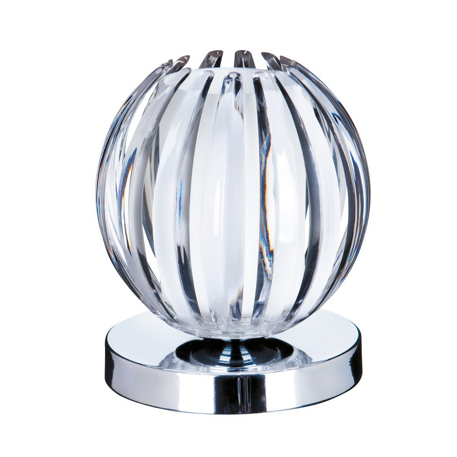 Claw Touch Chrome Frosted Glass & Acrylic Table Lamp