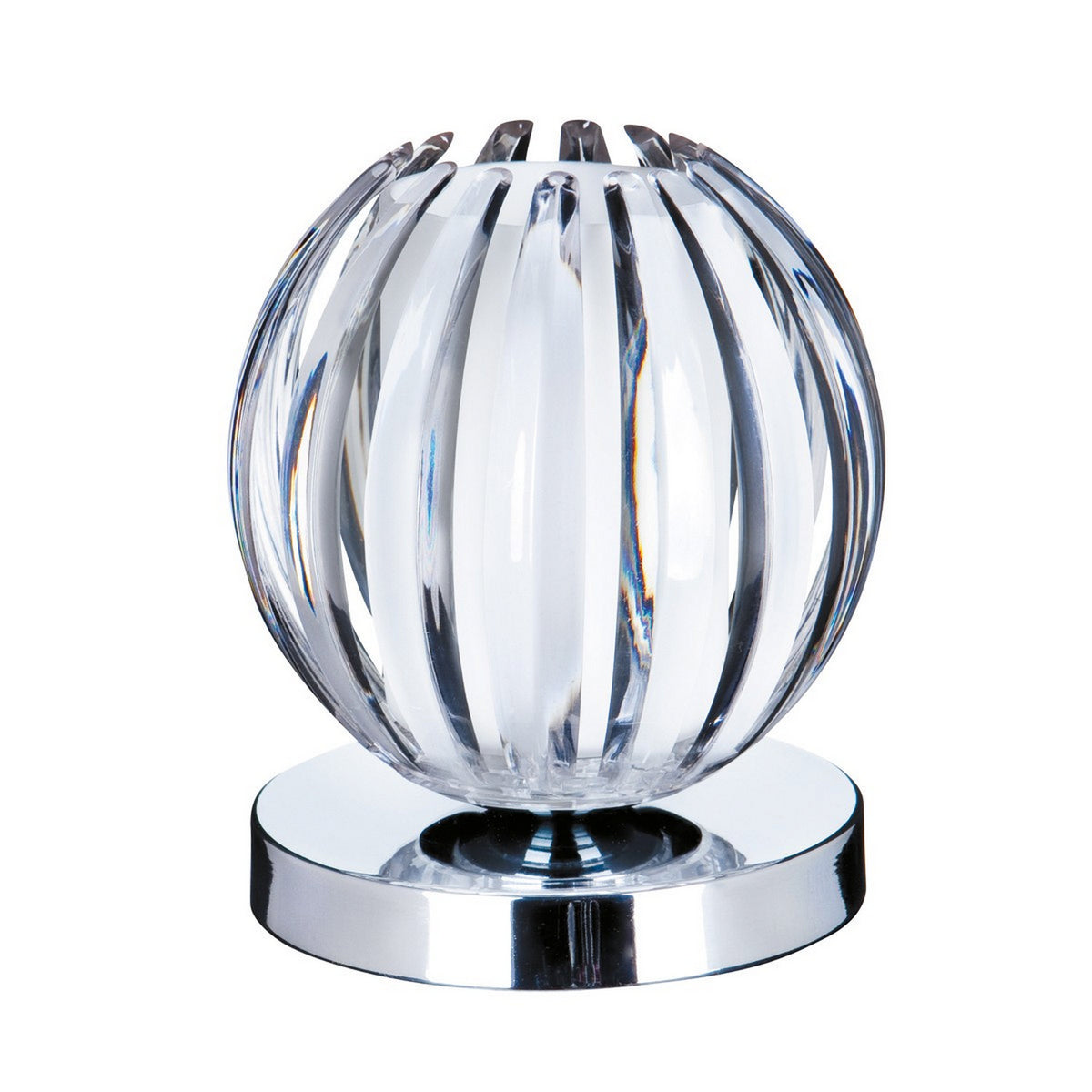 Claw Touch Chrome Frosted Glass & Acrylic Table Lamp