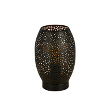 Black Laser Cut Metal Table Lamp