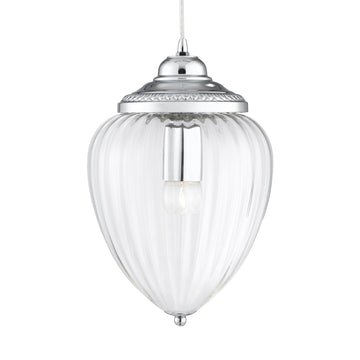 Linen 9 Lights Multi Drop Chrome & Smoked Glass Pendant