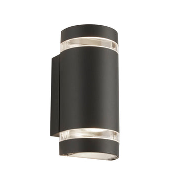 Outdoor 2 Light Curved Wall Bracket LED Lamp