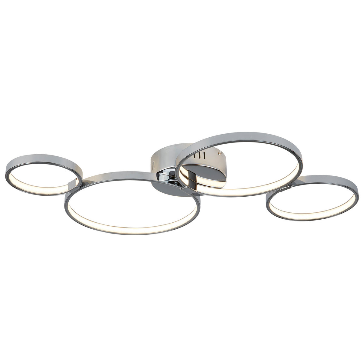 Solexa 4 Light Chrome LED Ring Flush