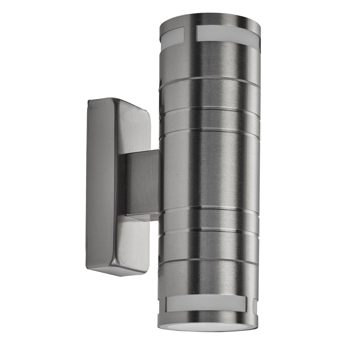 Outdoor 2 LED Light Wall Bracket Stainless Steel Frosted Glass