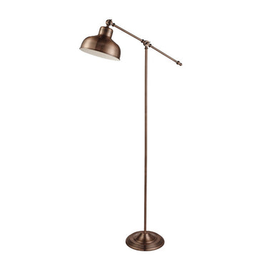 Macbeth Copper Free Standing Adjustable Floor Lamp