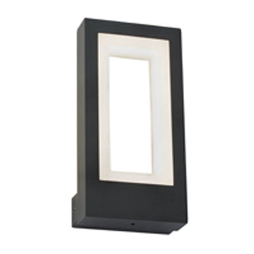 Outdoor LED Wall Light Dark Grey With Opal White Diffuser