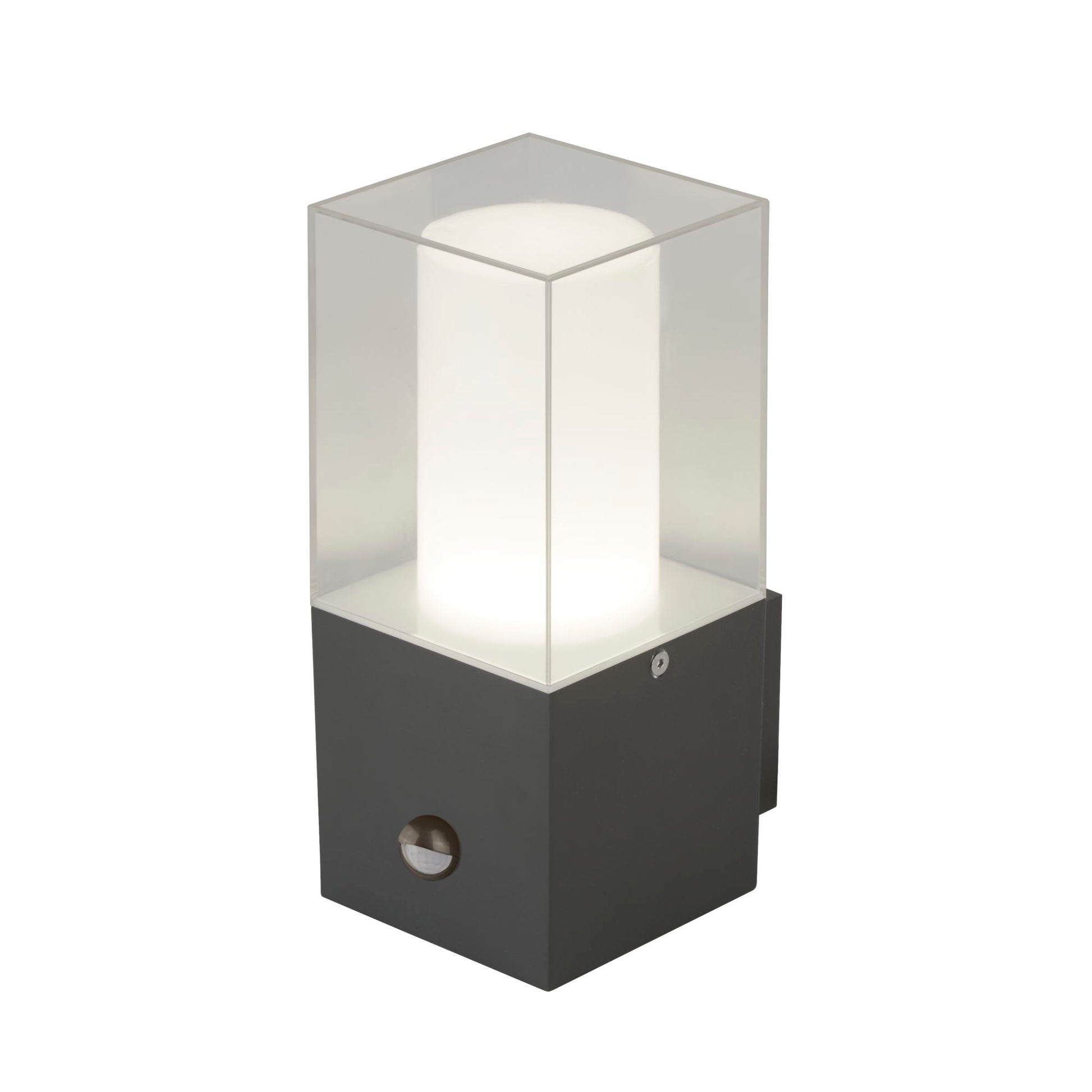 Searchlight Grey Outdoor Wall Light With Sensor