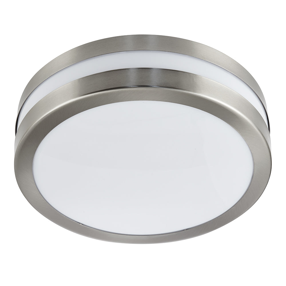 28cm 2 Light Stainless Steel Drum Outdoor Porch Light