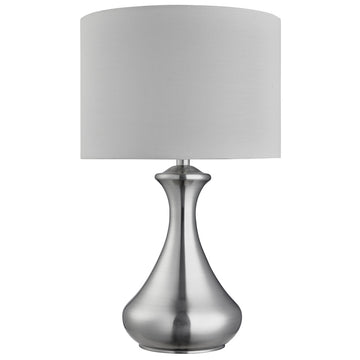 Satin Silver Touch Table Lamp