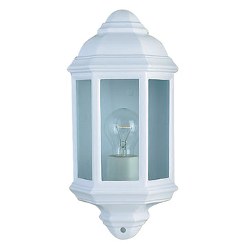 Aluminium Body White Outdoor Half Wall Light