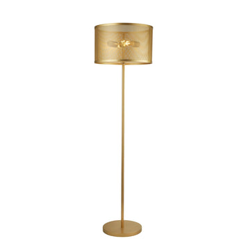 Fishnet 2 Light Matt Gold Floor Lamp