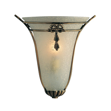 Brass Oval Scavo Glass Wall Fitting Bracket Light