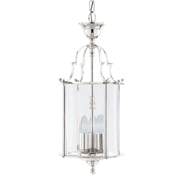 25cm 3 Light Chrome Georgian Ceiling Chandelier