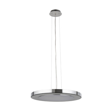 Lexi LED 50cm Disc Chrome Ceiling Pendant