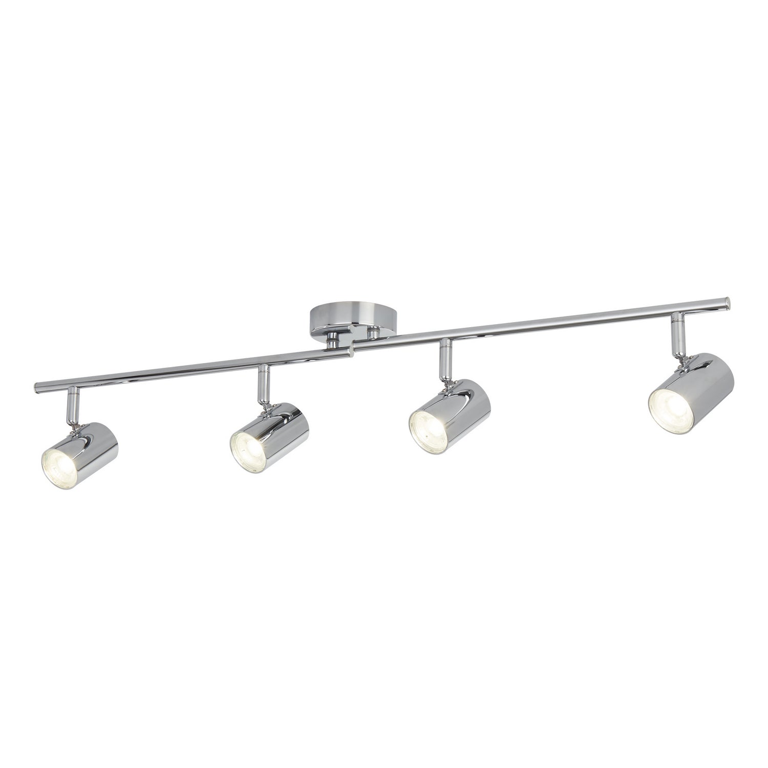 Rollo 4 Lights Chrome Cylinder Head Split Bar Light