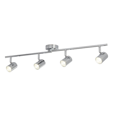 Rollo 4 Lights Chrome Cylinder Head Split Bar Light