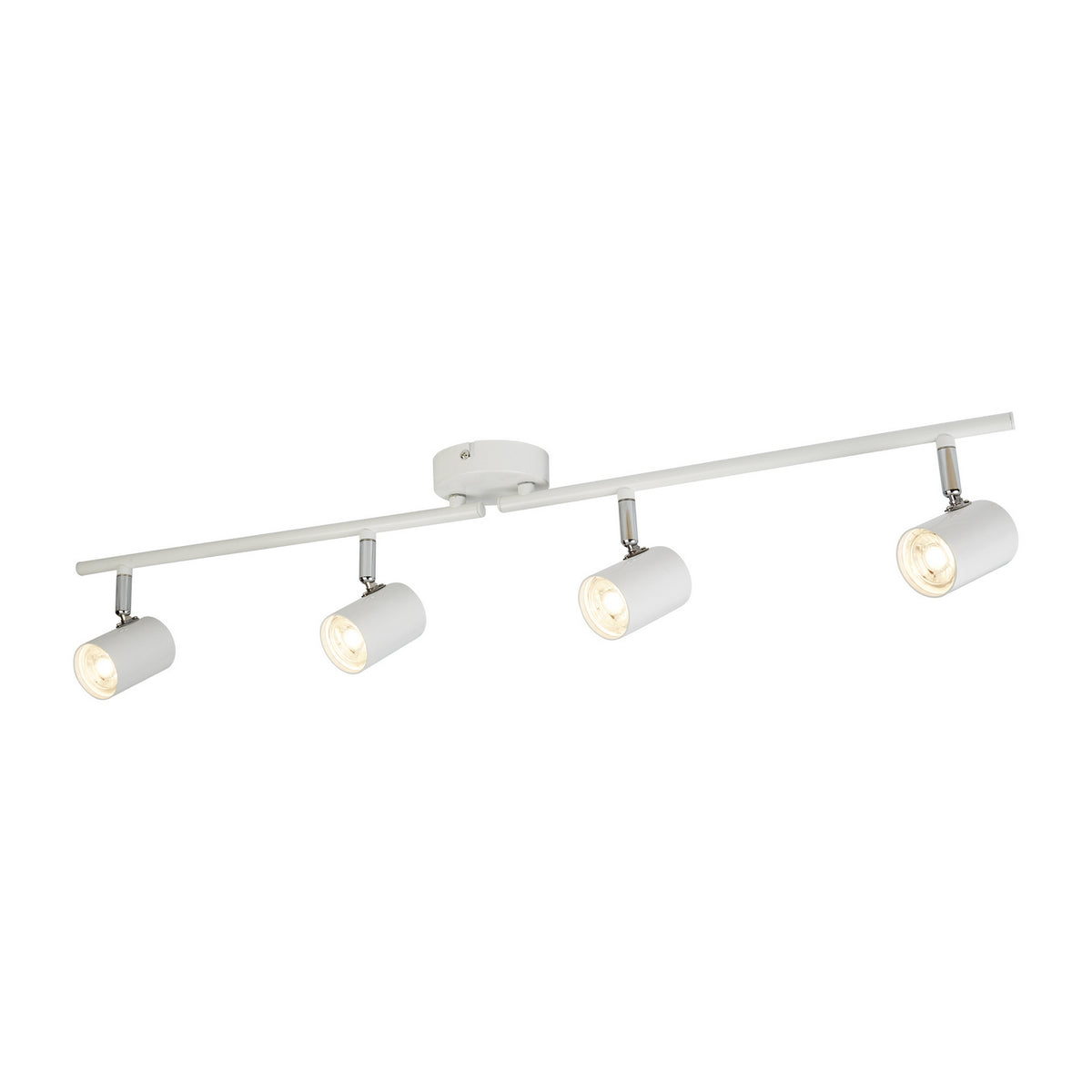 Rollo 4 Lights White & Chrome Cylinder Head Split Bar Light