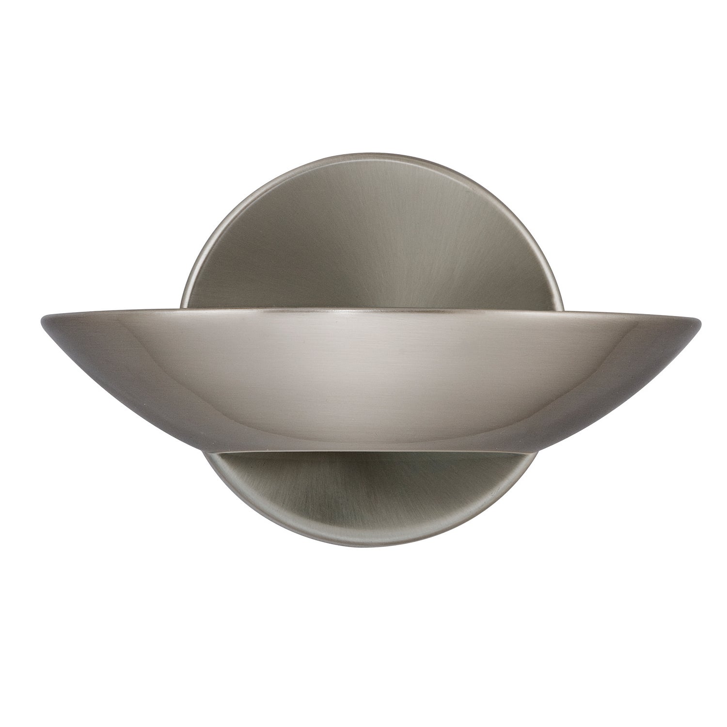LED Uplight Satin Silver Frosted Glass Wall Bracket