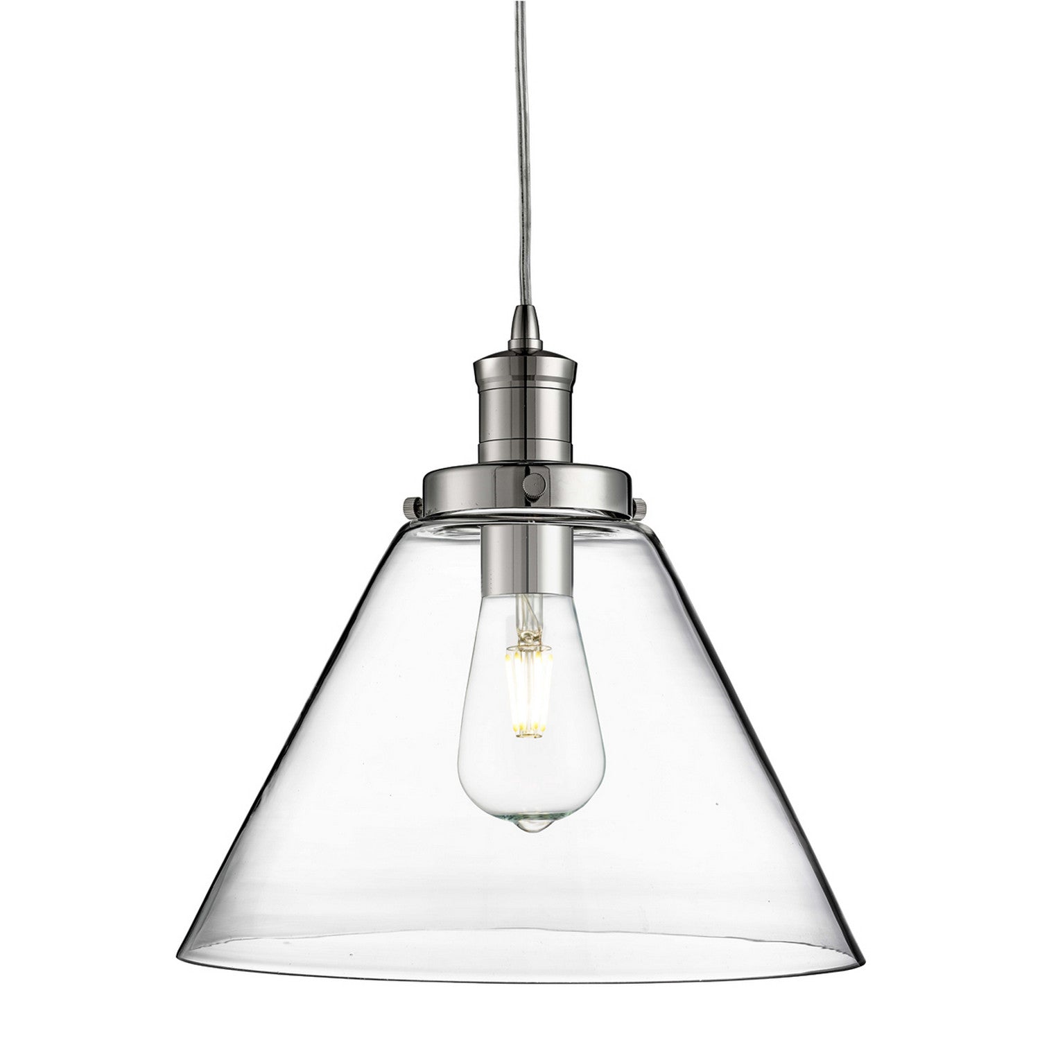 Pyramid Chrome Ceiling Pendant