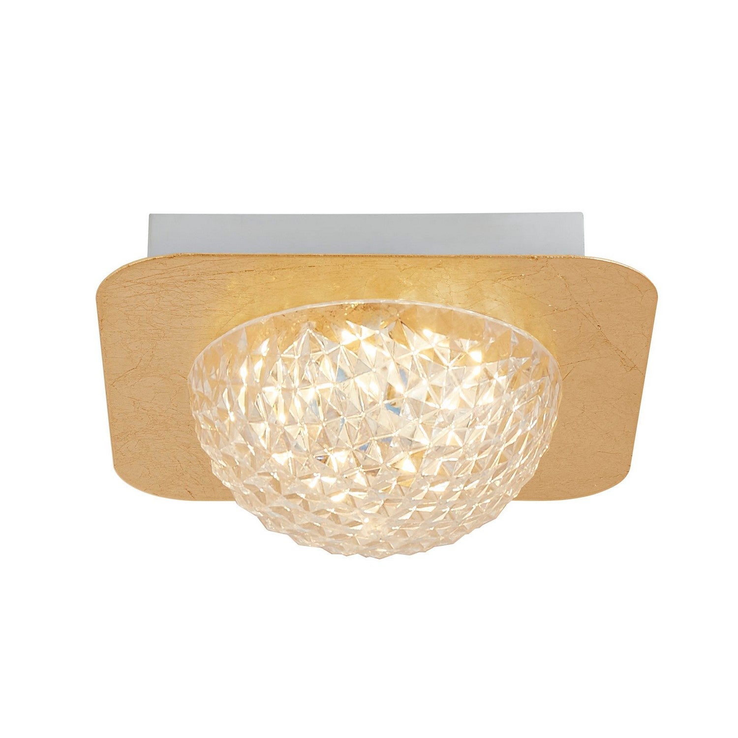 Celestia Gold Leaf Square LED Ceiling Light